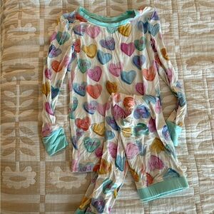 Little Sleepies Heart Jammies 5/6T